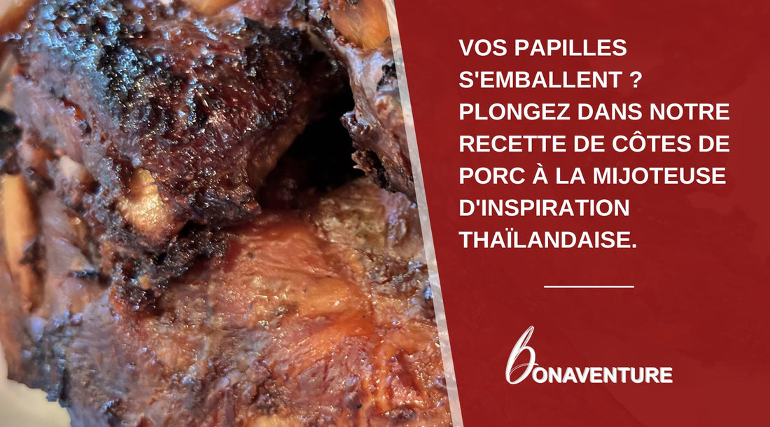 Vos papilles s'emballent ? Plongez dans notre recette de côtes de porc à la mijoteuse d'inspiration thaïlandaise.