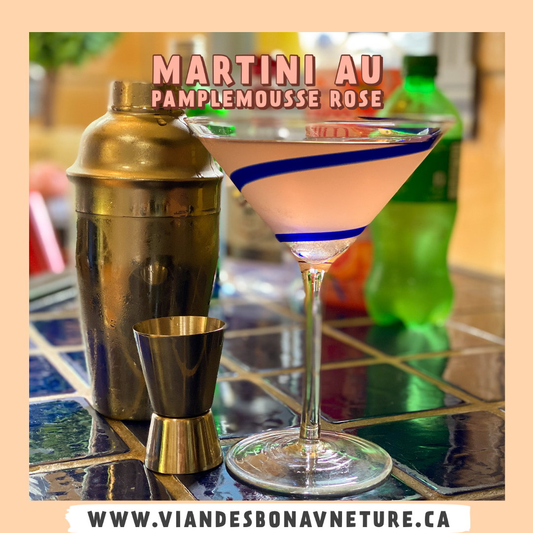 Martini au pamplemousse rose