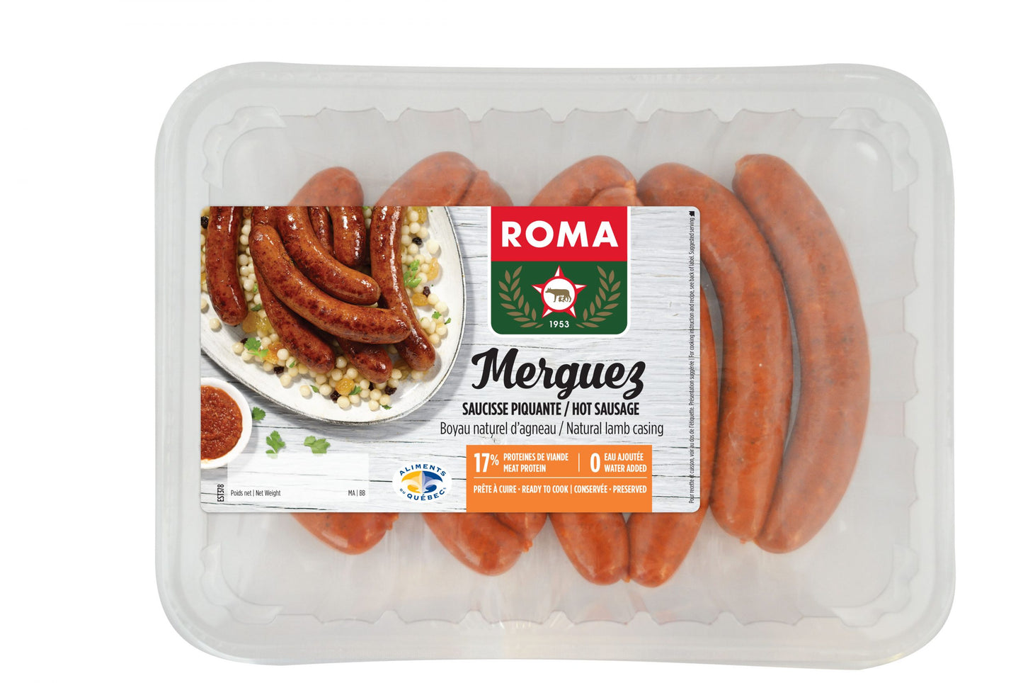 Roma Merguez Style Sausages