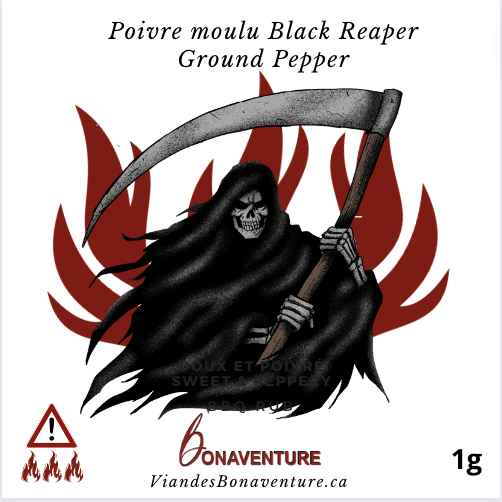 Piment "Black Reaper" en poudre (10g)